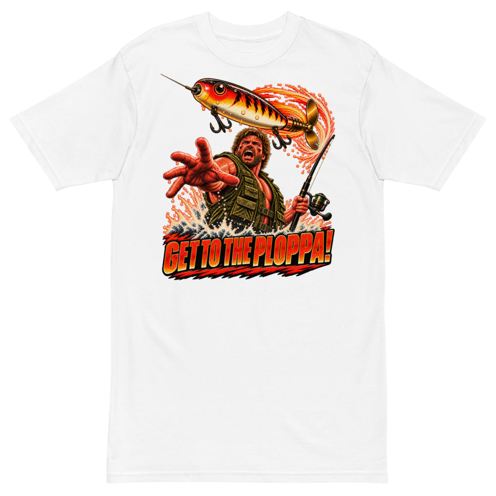 Get to the Ploppa Tee - White