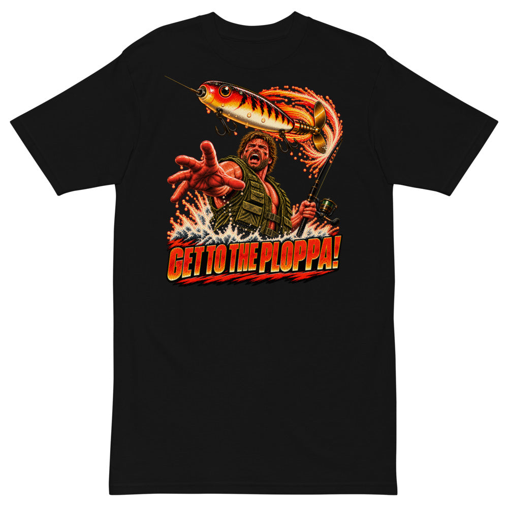 Get to the Ploppa Tee - Black