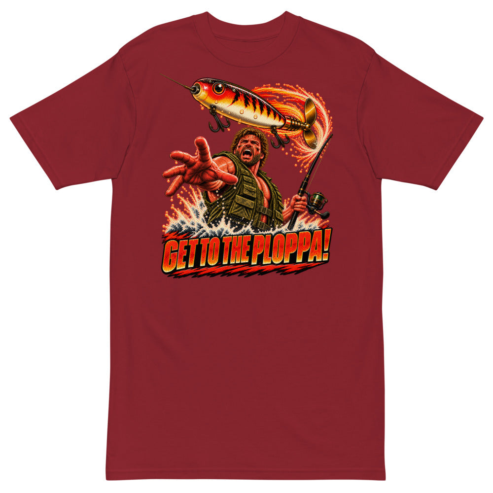Get to the Ploppa Tee - Brick Red